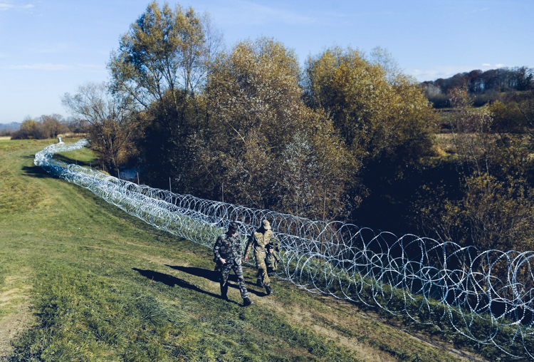 1_ croatian-slovenian border_ Valleyball Protest