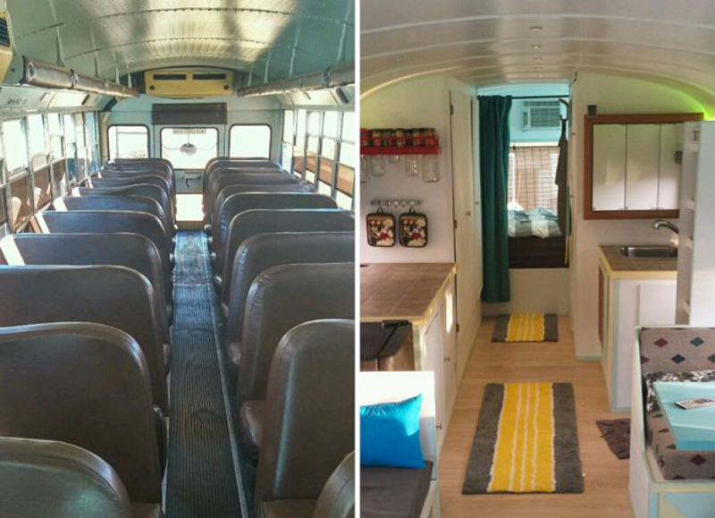 4_School bus converted into RV