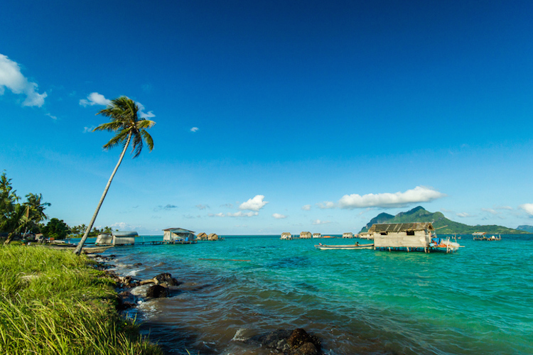 Landscape view borneo sea gypsy