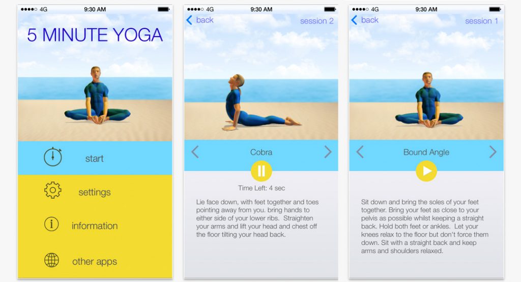 5-minute-yoga app